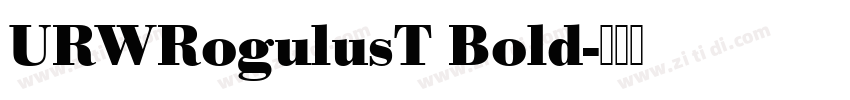 URWRogulusT Bold字体转换